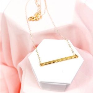 Gold Bar Necklace